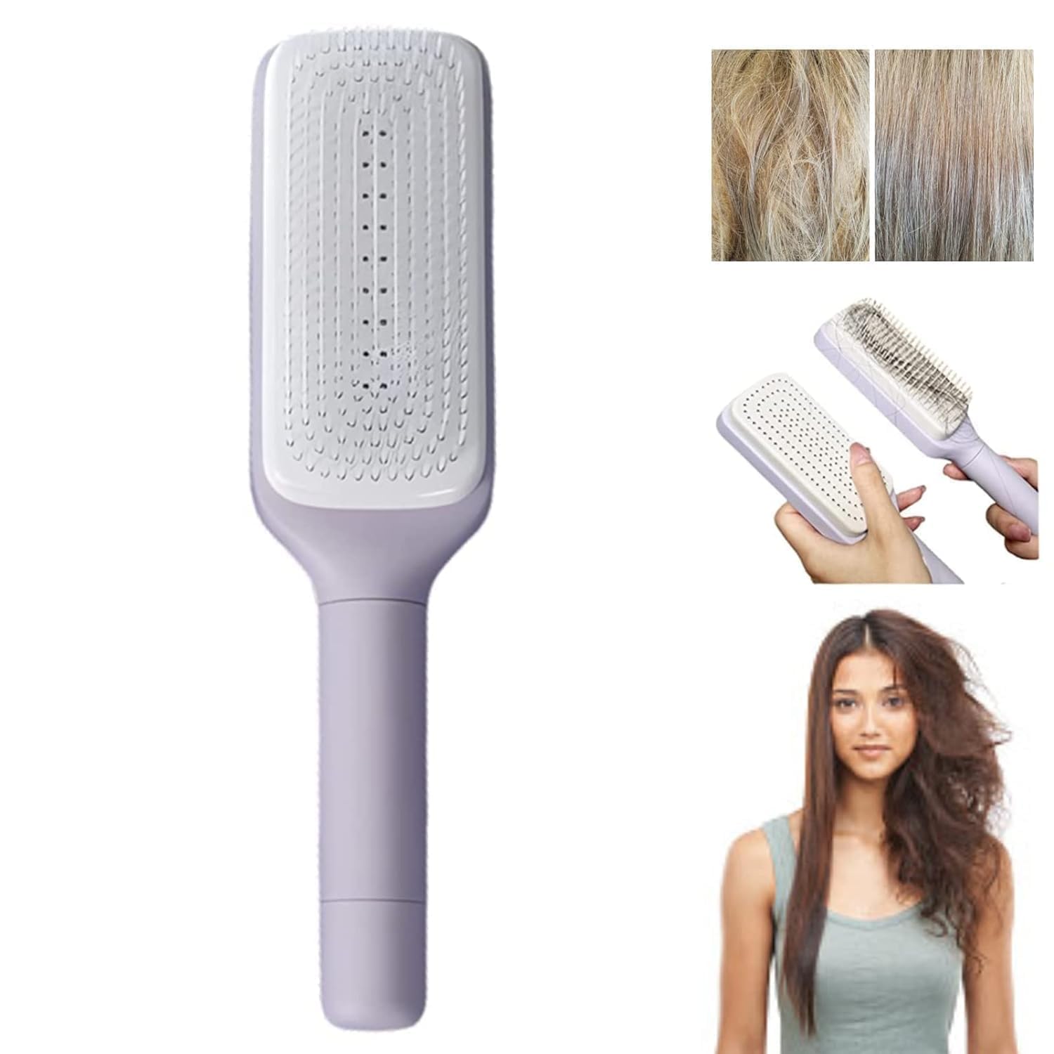 NEXA Self Cleaning Hair Brush