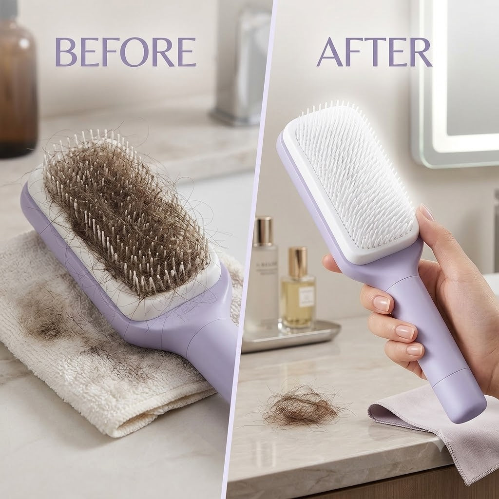 NEXA Self Cleaning Hair Brush